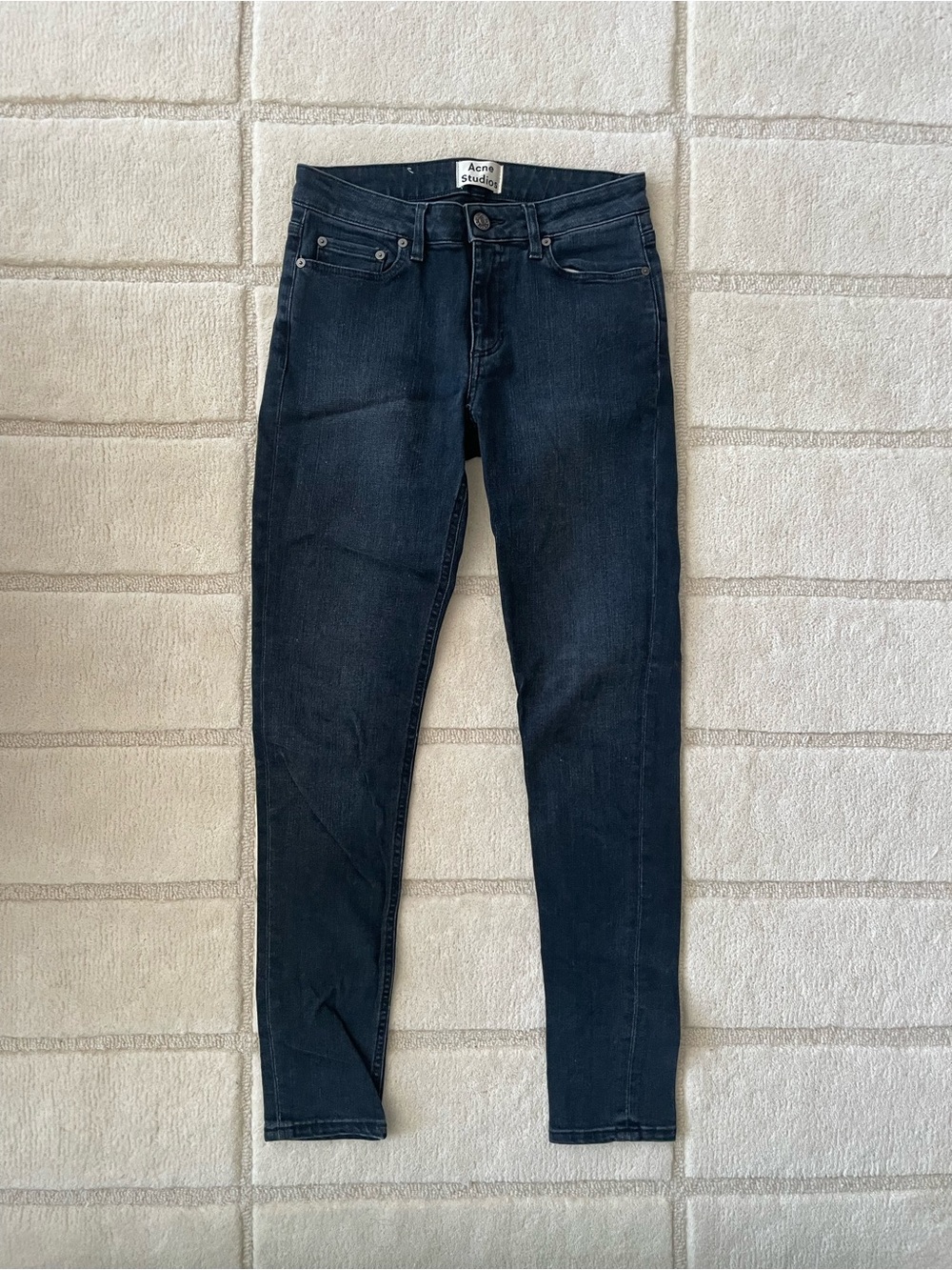 Acne Midnight Black Skinny Jeans